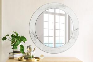 Oglinda rotunda cu rama imprimata Marmură albă fi 60 cm