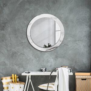 Oglinda rotunda cu rama imprimata Marmură albă fi 70 cm