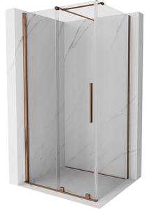 Mexen Velar cabină de duș extensibilă 110 x 120 cm, transparent, Roz-auriu - 871-110-120-01-60