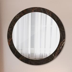 Decor oglinda rotunda Marmură maro fi 80 cm