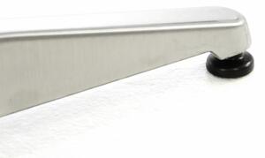 Masă de bar rotundă 110 cm - argintiu, reglabilă