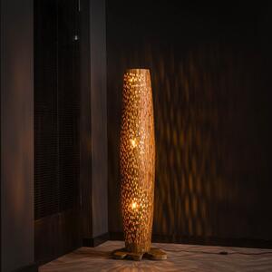Zijlstra Lampadar Baronno, înălțime 145 cm, tec, E27, Lemn, Camera de zi / sufragerie, Lemn