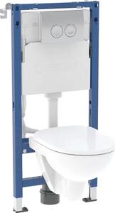 Geberit Duofix Basic set cadru și vas wc, capac+ buton de spălare 118.341.21.3