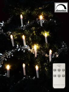 NEXOS Lumânări pentru pomul de Crăciun, fără fir, 10 buc