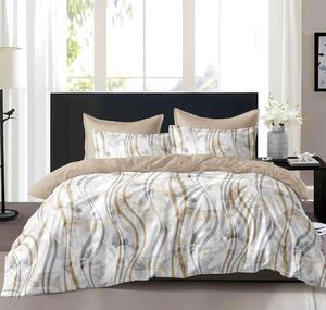 Lenjerie de pat din bumbac VILARIS bej Dimensiune lenjerie de pat: 70 x 90 cm | 140 x 200 cm