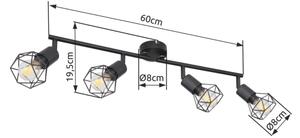 BRILAGI - Spot CAGE 4xE14/40W/230V