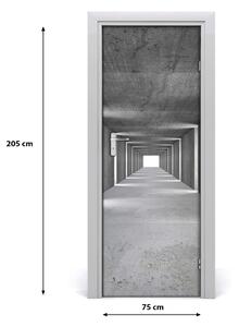 Autocolante pentru usi Tunelul de beton