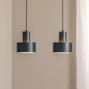 SIGMA Lampă suspendată Rif 2, antracit, 2 becuri, liniară, oțel, reglabil, Negru, Camera de zi / sufragerie, Metal, Modern