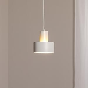 SIGMA Lampă suspendată Rif S, gri, 1 bec, Ø 15 cm, oțel, reglabil, Bej, Camera de zi / sufragerie, Metal, Modern