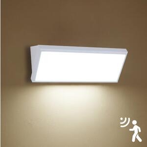 Brilagi - Aplică LED de exterior TRIANGLE cu senzor, LED/42W/230V, alb, IP65