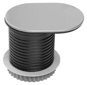 Priza SLIDE incorporabila Schuko, USB C, cablu 1.9 m, 60 mm, gri