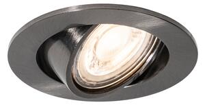 Spot modern încastrat, gri antracit, GU10, 50 mm rotund, orientabil - Cisco
