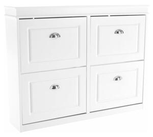 Pantofar SEBER TYP 5, alb, PAL, 105x24x82.5 cm