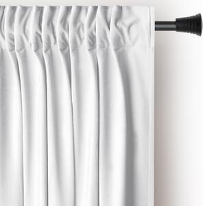 Draperie albă dimout (semi-opacă) din catifea 140x245 cm Pleat – Restilo