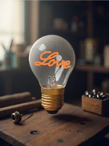 Sinsay - Lampă LED decorativă în formă de bec Edison - roz-aprins
