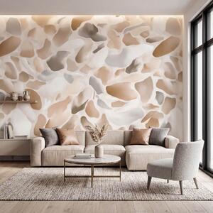 Tapet Textură abstractă de terrazzo natural, în nuanțe deschise, Terrazzo fototapet, w09933 : Uwalls.ro