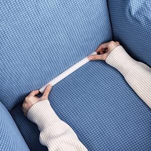 Husa elastica si catifelata pentru canapea 3 locuri + fata perna, culoare Gri