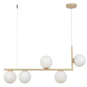 Lustra cu Glob alb Moderna E27x5- Design elegant