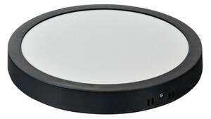 Spot Led / plafoniera tavan cu rama neagra, rotund aplicat Ø300, 36W, 4100k, lumina neutra