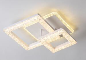 Lustra LED, 120W, patrate cu diamante, 33CMx33CM, alb, telecomanda, lumina calda/neutra/rece, intensitate reglabila