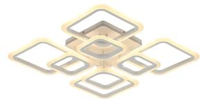 Lustra LED, 182W, 8 patrate, alb, telecomanda, lumina rece/calda/neutra, intensitate reglabila