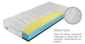 Saltea Elcapitan 80x200 cu spumă elvețiană Husă: Silver Care (husă suplimentară)