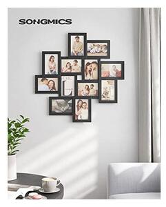 Rama foto pentru 12 poze, Songmics, 10 x 15, Negru