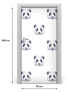 Autocolante pentru usi perete Panda