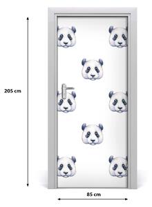 Autocolante pentru usi perete Panda