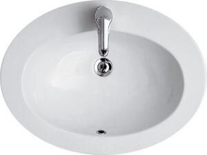 Cersanit Gamma, chiuveta ceramica incastrata 63x47 cm, alb, K11-0012