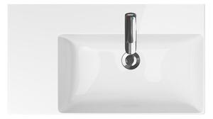 Cersanit Inverto mobilier/chiuvetă blat 80,5 x 45,5 cm, cu preaplin stânga, Alb, K671-016