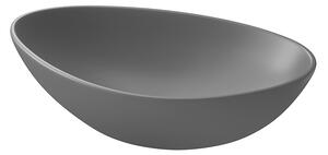 Cersanit Moduo, chiuveta blat asimetrica 56,5x36,5x15 cm, antracit mat, K116-106