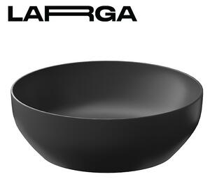 Cersanit Larga, chiuveta rotunda blat 40x40 cm, antracit mat, K677-019