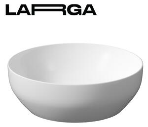 Cersanit Larga, chiuveta rotunda blat 40x40 cm, alb mat, K677-018