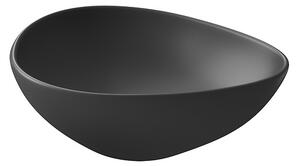 Cersanit Moduo, chiuveta blat asimetrica 44x35,5x15 cm, antracit mat, K116-105