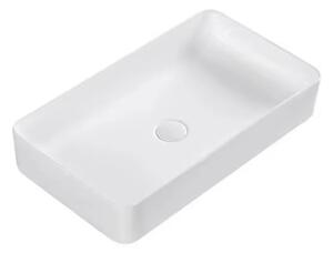 Erga Barbara, chiuveta blat 600x370x130 mm, alb lucios, ERG-V03-YT-060-WH
