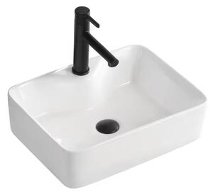 Erga Ryann, chiuveta blat 485x370x135 mm, alb lucios, ERG-V03-YT-037-WH