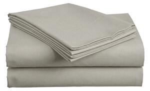 Cearsaf din bumbac 140x240 cm, gri, 100% bumbac