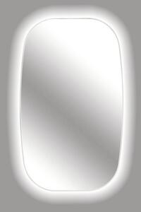 Oglindă baie cu LED Cordia Retro Line Blacklight 60x100 cm ramă albă IP 44