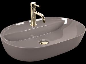 Rea Aura, chiuveta blat 610x410x130, bej lucios, REA-U6381