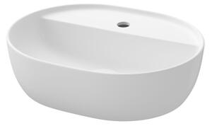 Cersanit Moduo, chiuveta blat oval 50x40x14,5 cm, alb lucios, K116-154
