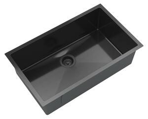 Gamma Gamma, chiuvetă din oțel inoxidabil cu 1 compartiment 750x450x210 mm, negru, GMA-S7545-BK