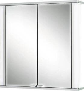 Dulap baie cu oglindă Jokey Marno, cu iluminare, lemn, 65x66 cm, alb, IP 20