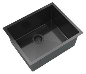 Gamma Gamma, chiuvetă din oțel inoxidabil cu 1 compartiment 540x440x210 mm, negru, GMA-S5444-BK