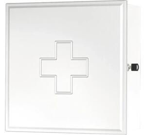 Dulap baie suspendat Sieper pentru prim ajutor, PAL, 39x39 cm, alb