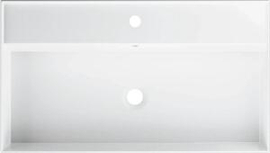 Lavoar pe blat Jungborn QUATTRO 81x46 cm alb lucios