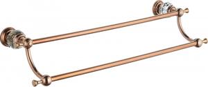 Mexen Estela cuier dublu pentru prosoape, Roz-auriu - 7011525-60