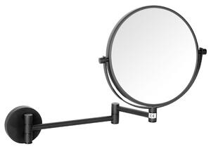 Sapho Sapho, oglindă cosmetică X-ROUND BLACK suspendată diametru 180 mm, neagră, XR006B