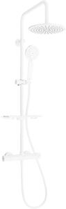 Set de duș Mexen KT40 cu robinet termostatic Kai, alb, 771504093-20