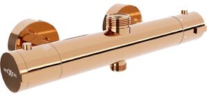 Mexen Kai baterie termostatică de duș, Roz-auriu - 77150-60